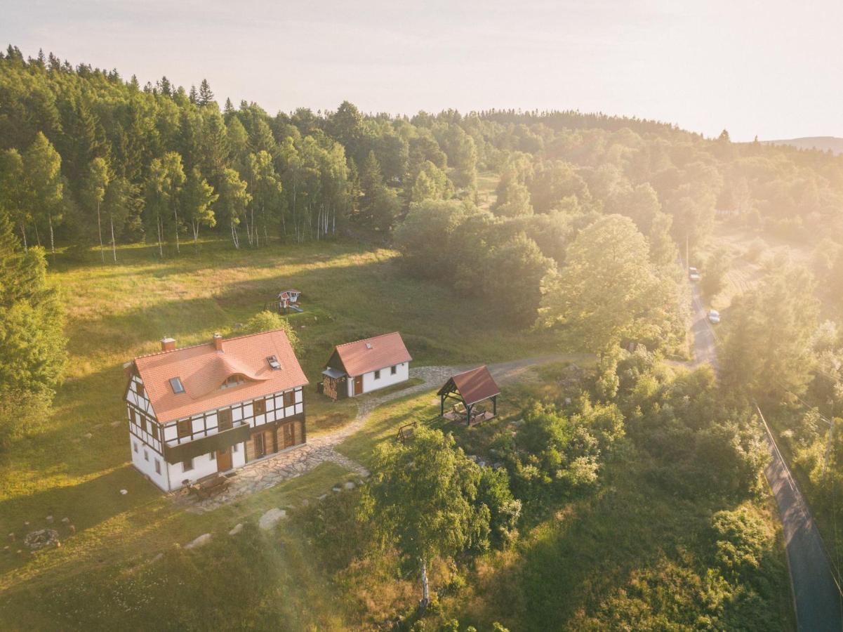 Izerski Horyzont - Dom Z Balia W Lesnej Perspektywie Kopaniec Luaran gambar